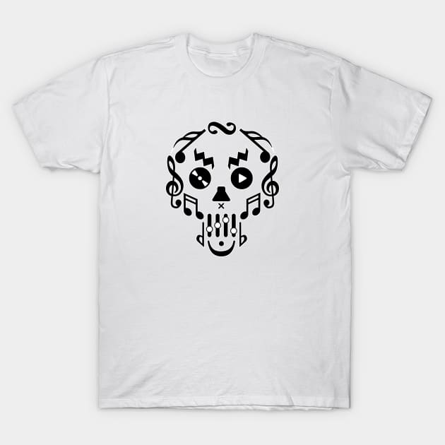 Face The Music Face T-Shirt by RobotGhost